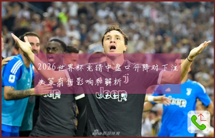 2026世界杯竞猜中盘口升降对下注决策有何影响和解析