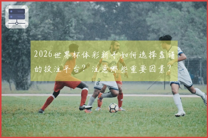 2026世界杯体彩新手如何选择靠谱的投注平台？注意哪些重要因素？